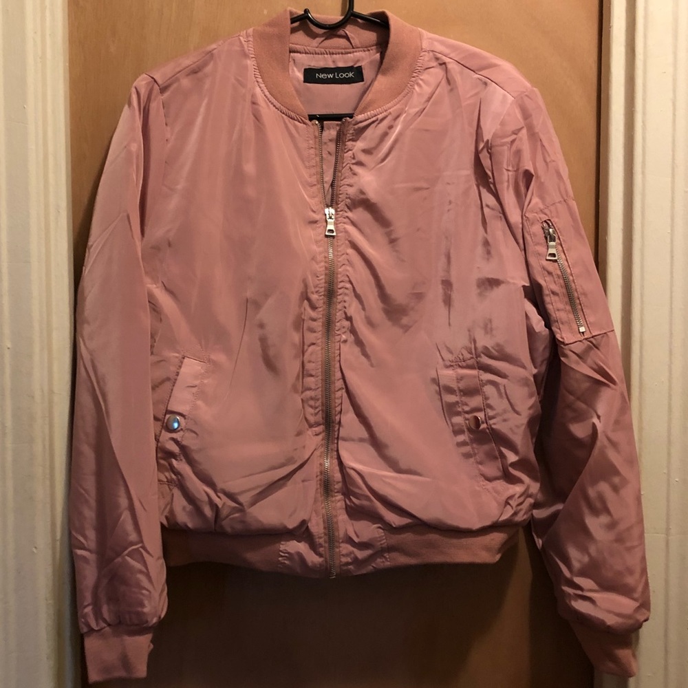 🎀Mauve Pink Bomber Jacket🎀